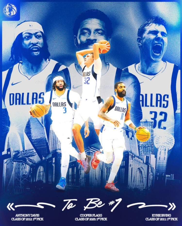 獨行俠同時擁有三位狀元秀?? 近35年來NBA第六支
