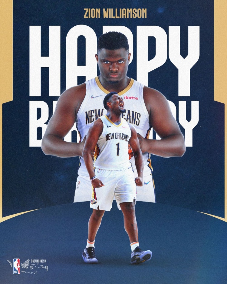 ??真摯的祝福！祝鵜鶘球星錫安25歲生日快樂??