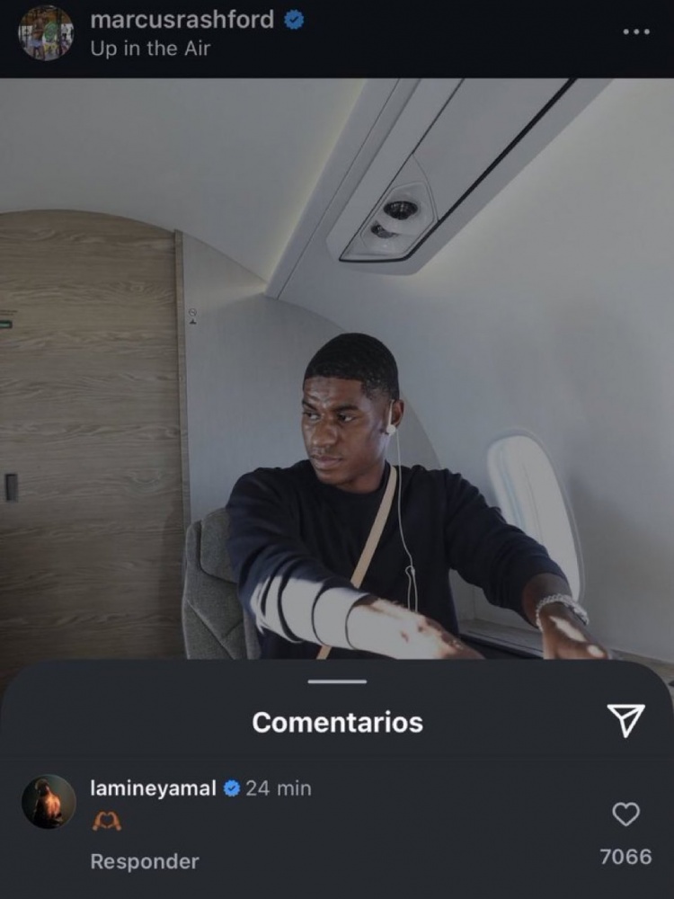 歡迎新隊(duì)友！亞馬爾在拉什福德社媒留言比心