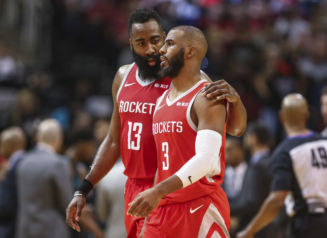 讓人懷念！保羅和哈登上次在火箭合作時(shí)戰(zhàn)績81勝22負(fù) 勝率78.6%