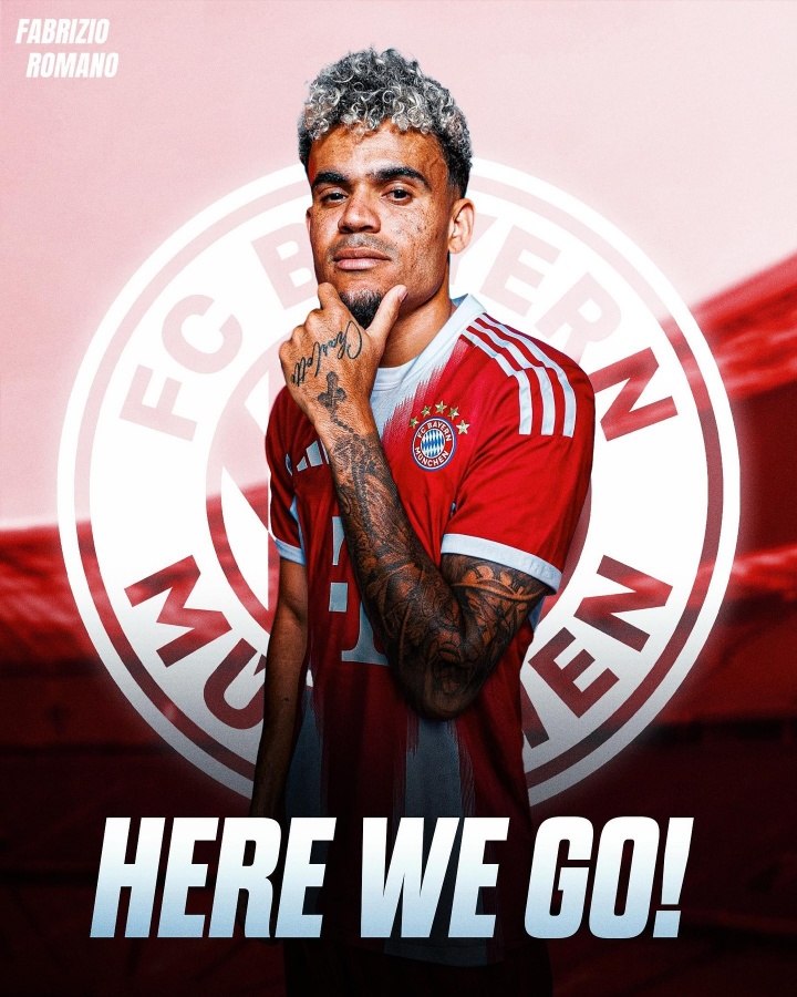 Here we go！羅馬諾：拜仁簽下利物浦邊鋒迪亞斯，轉(zhuǎn)會(huì)費(fèi)7500萬歐