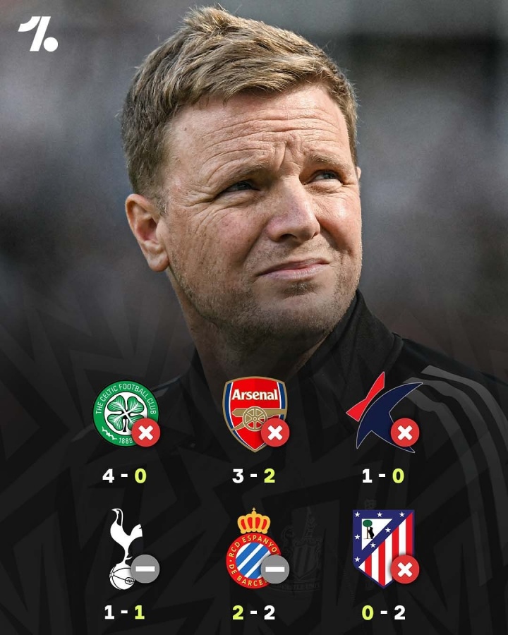 日子不好過！紐卡6場季前賽1場沒贏，伊薩克鬧離隊(duì)&引援屢受挫