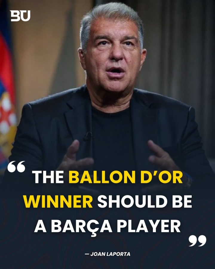 拉波爾塔：金球獎(jiǎng)應(yīng)頒給巴薩球員，亞馬爾身上有金球得主的特質(zhì)
