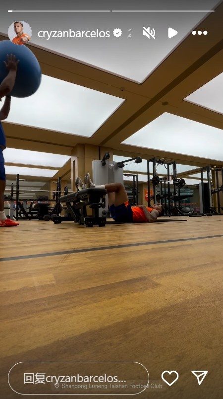 努力訓(xùn)練??克雷桑更新社媒，分享在健身房訓(xùn)練的視頻