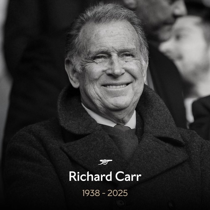 R.I.P. 阿森納前董事及董事會成員理查德-卡爾逝世