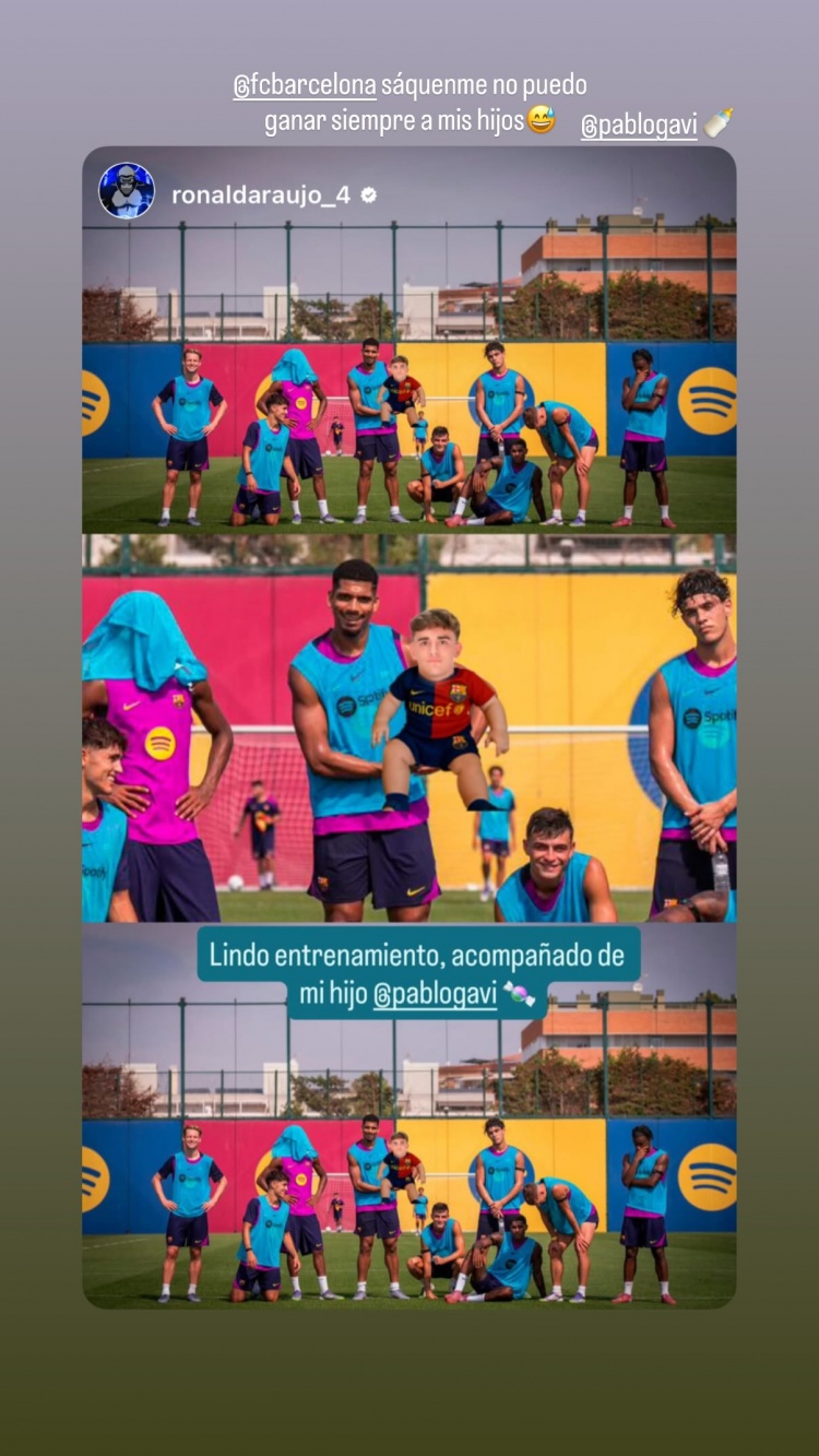 亞馬爾轉(zhuǎn)發(fā)阿勞霍社媒：放過我吧，我總不能一直贏我的孩子們??