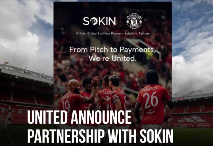 官方：曼聯(lián)和Sokin達成多年合作協(xié)議，后者提供全球支付解決方案